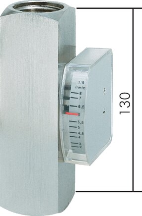 Exemplary representation: Viscosity-compensated flow meter, 1.4571