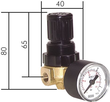 Príklady vyobrazení: Redukce tlaku pro vodu a vzduch - Mini