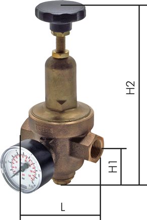 Príklady vyobrazení: Standardní redukcní ventil