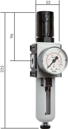 Príklady vyobrazení: Regulátor filtru - Futura série 1