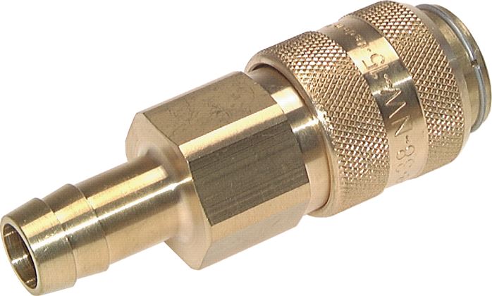 Exemplary representation: Coupling socket with grommet, brass