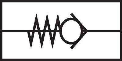 Schematický symbol: Zpetný ventil s pružinou